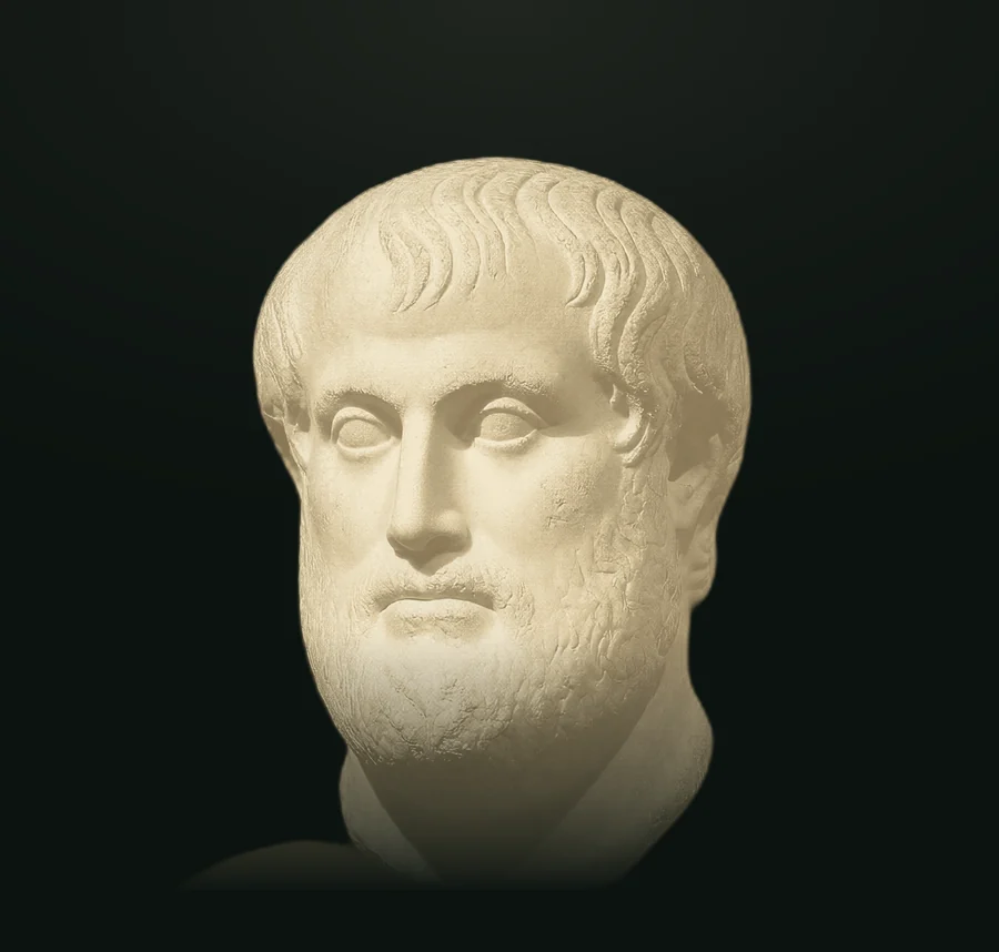 Aristotele, busto in pietra leccese