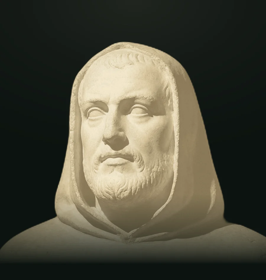 Campanella, busto in pietra leccese
