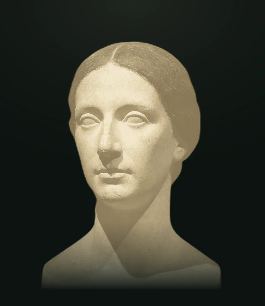 Cristina Campo, busto in pietra leccese