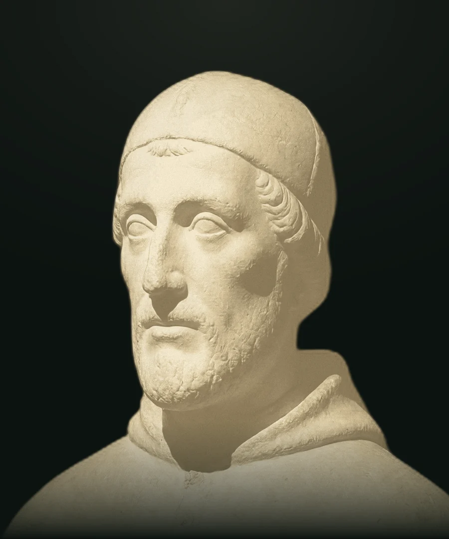 Cusano, busto in pietra leccese