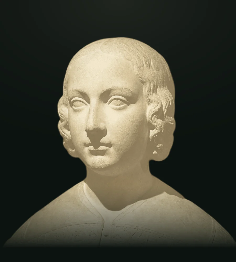 Elisabetta di Boemia, busto in pietra leccese
