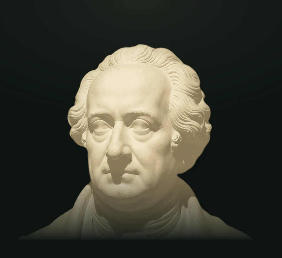 Goethe, busto in pietra leccese