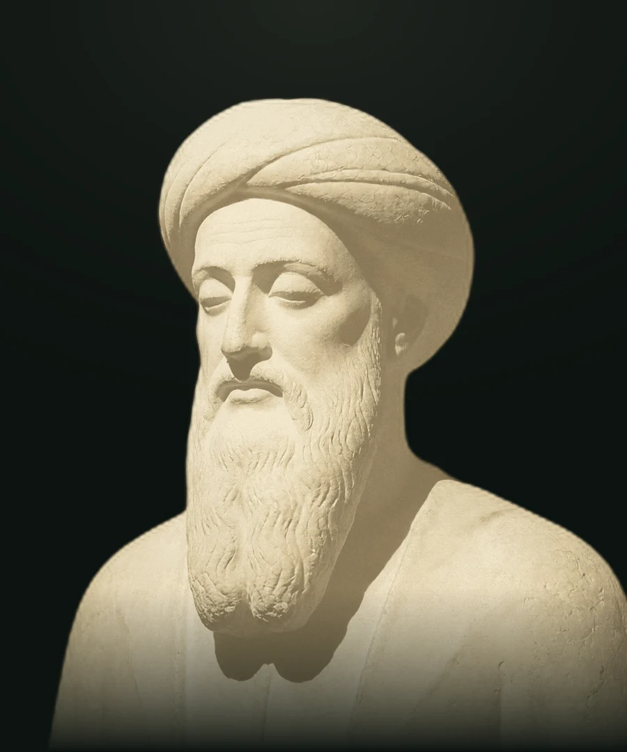 Ibn Arabi, busto in pietra leccese