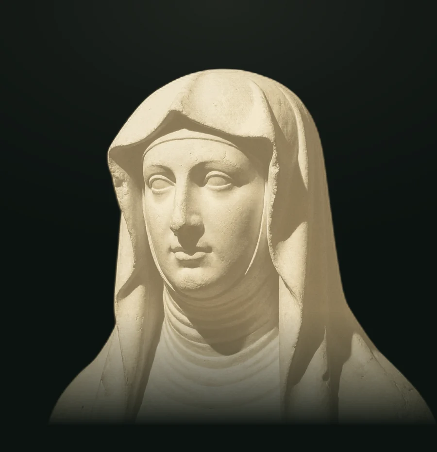 Ildegarda, busto in pietra leccese