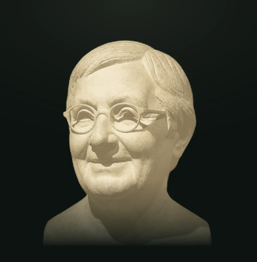 Jeanne Hersch, busto in pietra leccese