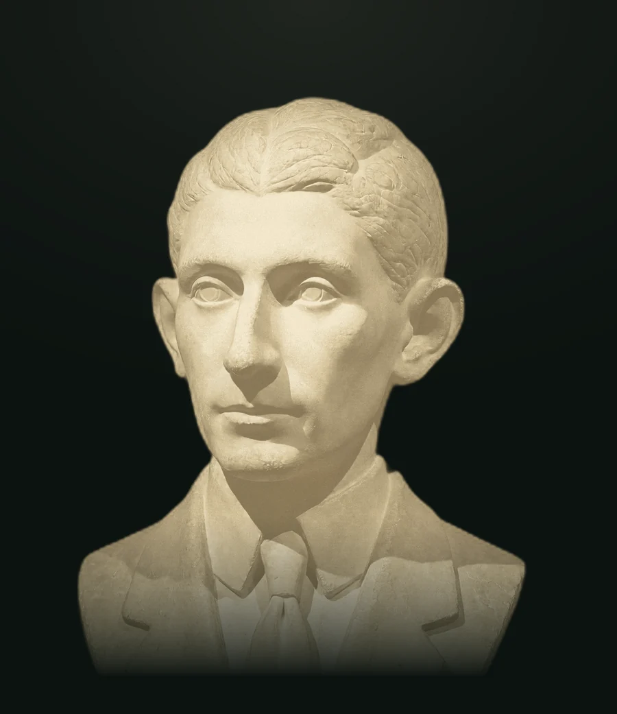 Kafka, busto in pietra leccese