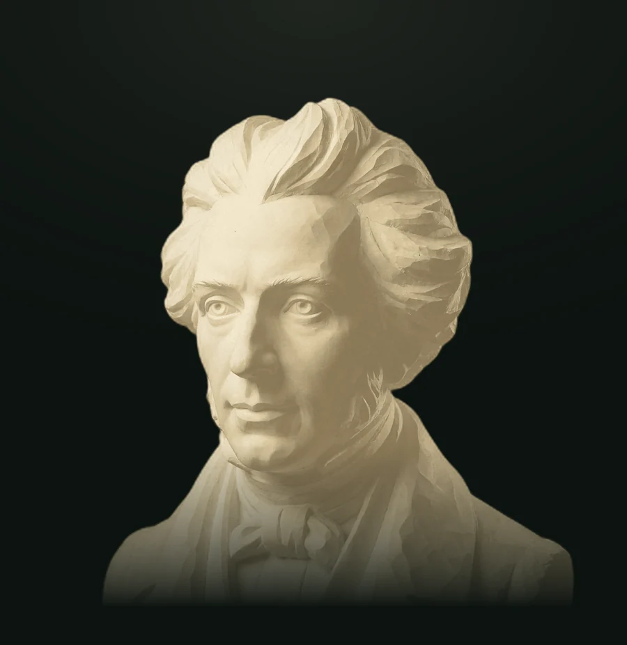 Kierkegaard, busto in pietra leccese