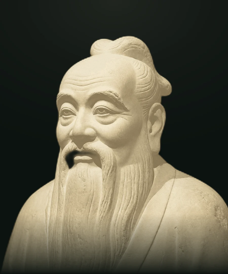 Lao Tzu, busto in pietra leccese