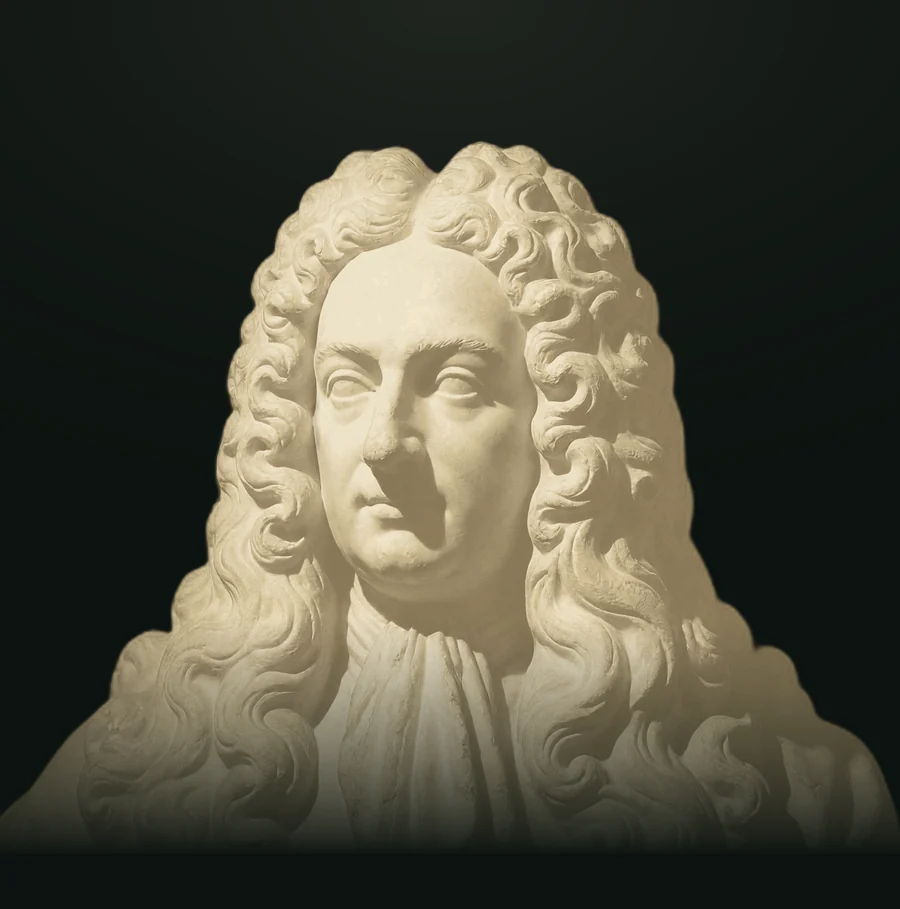 Leibniz, busto in pietra leccese