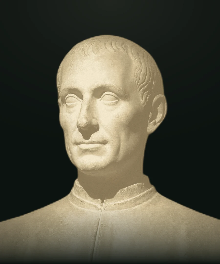 Machiavelli, busto in pietra leccese