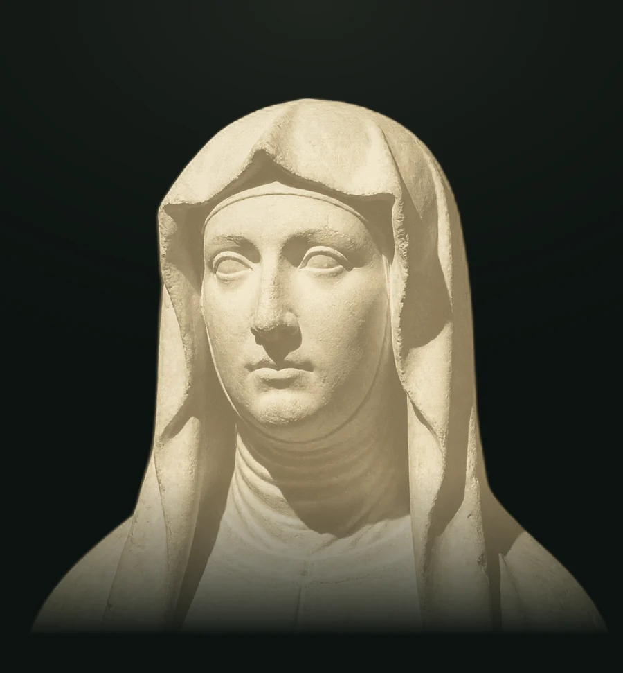 Margherita Porete, busto in pietra leccese