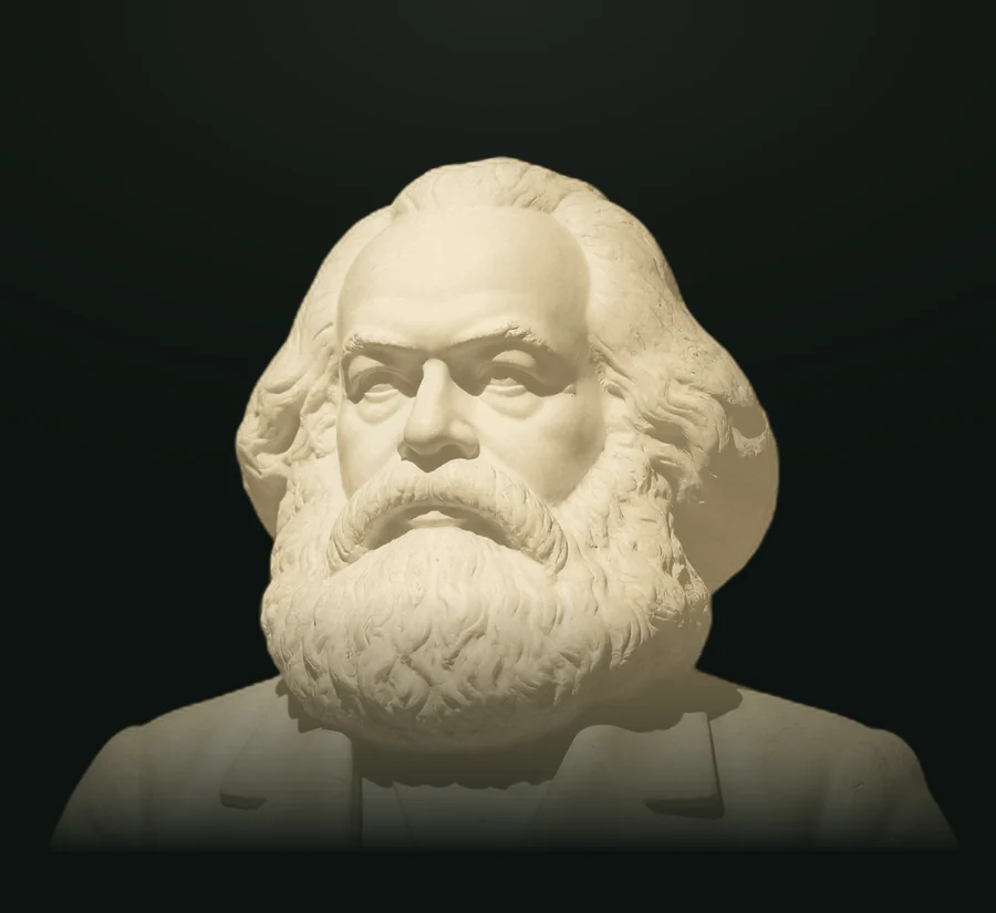 Marx, busto in pietra leccese