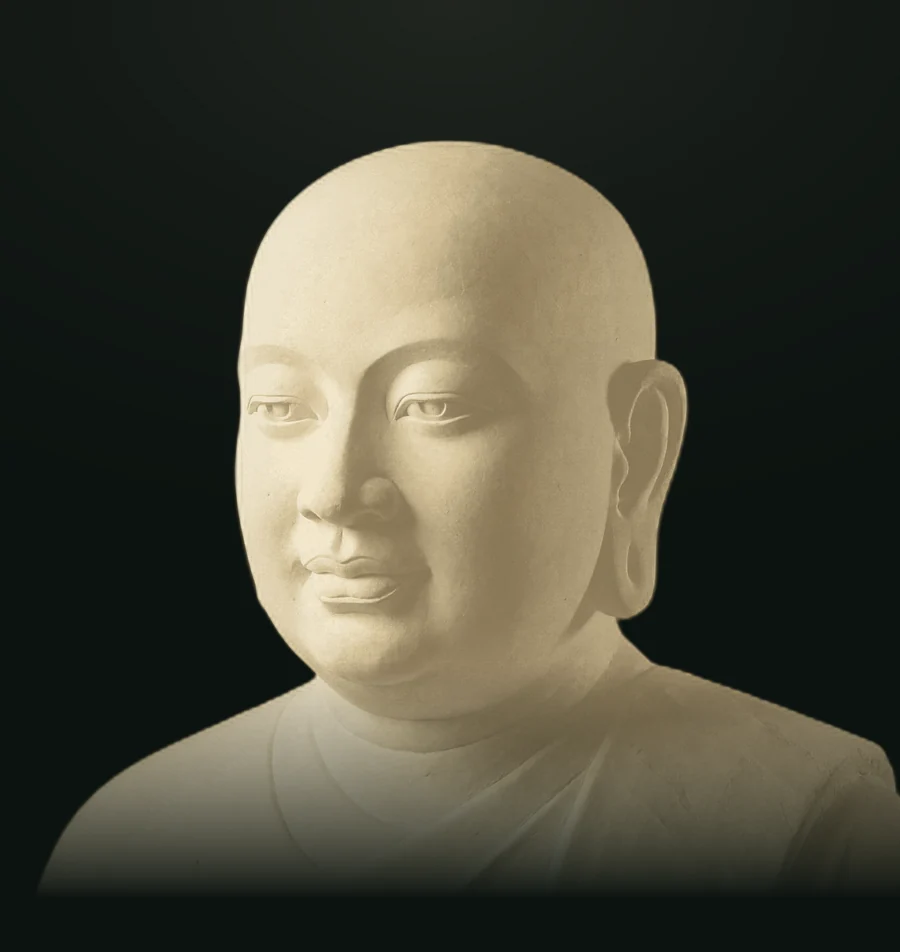 Nagarjuna, busto in pietra leccese