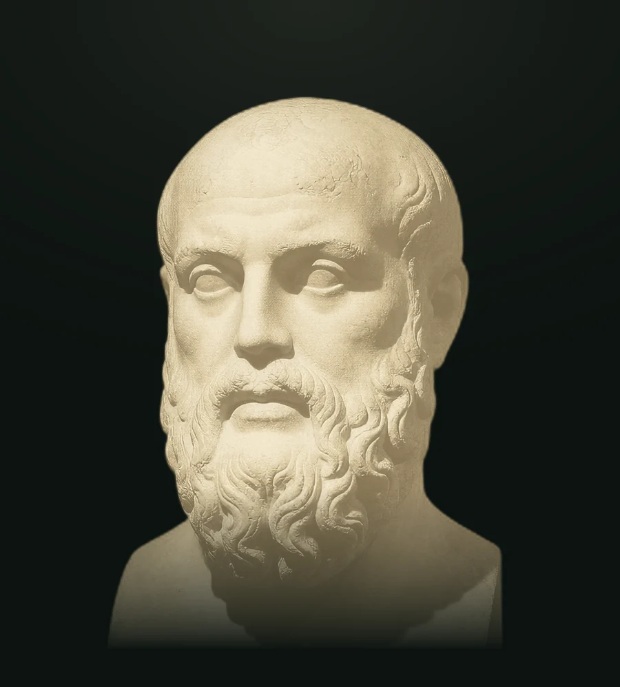 Parmenide, busto in pietra leccese