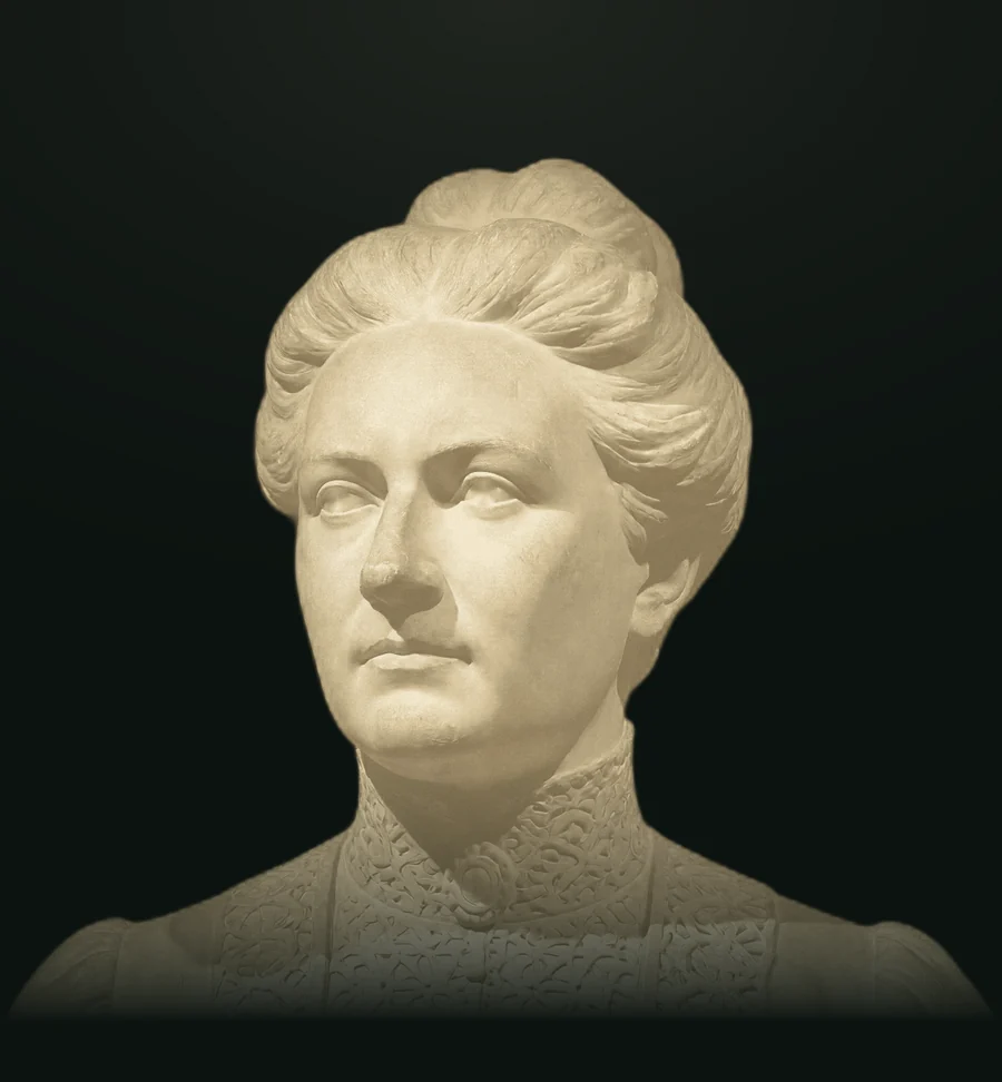 Rosa Luxemburg, busto in pietra leccese