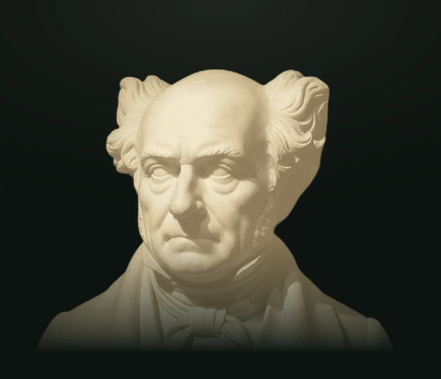 Schopenhauer, busto in pietra leccese