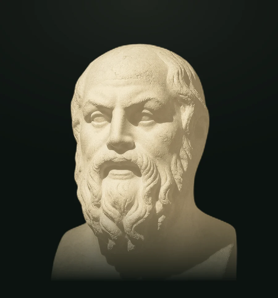 Socrate, busto in pietra leccese