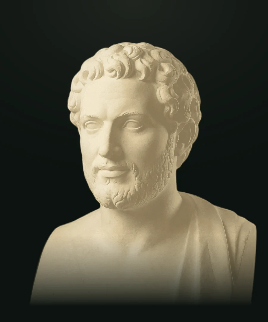 Zenone di Elea, busto in pietra leccese