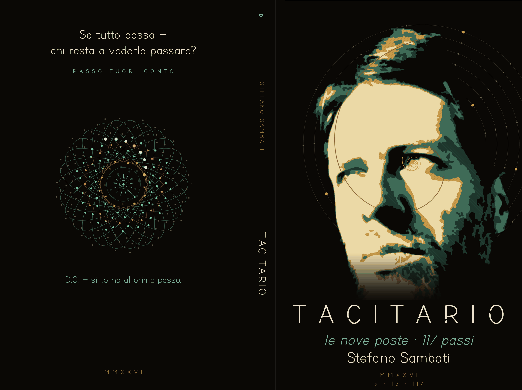 Tacitario — la copertina intera, distesa
